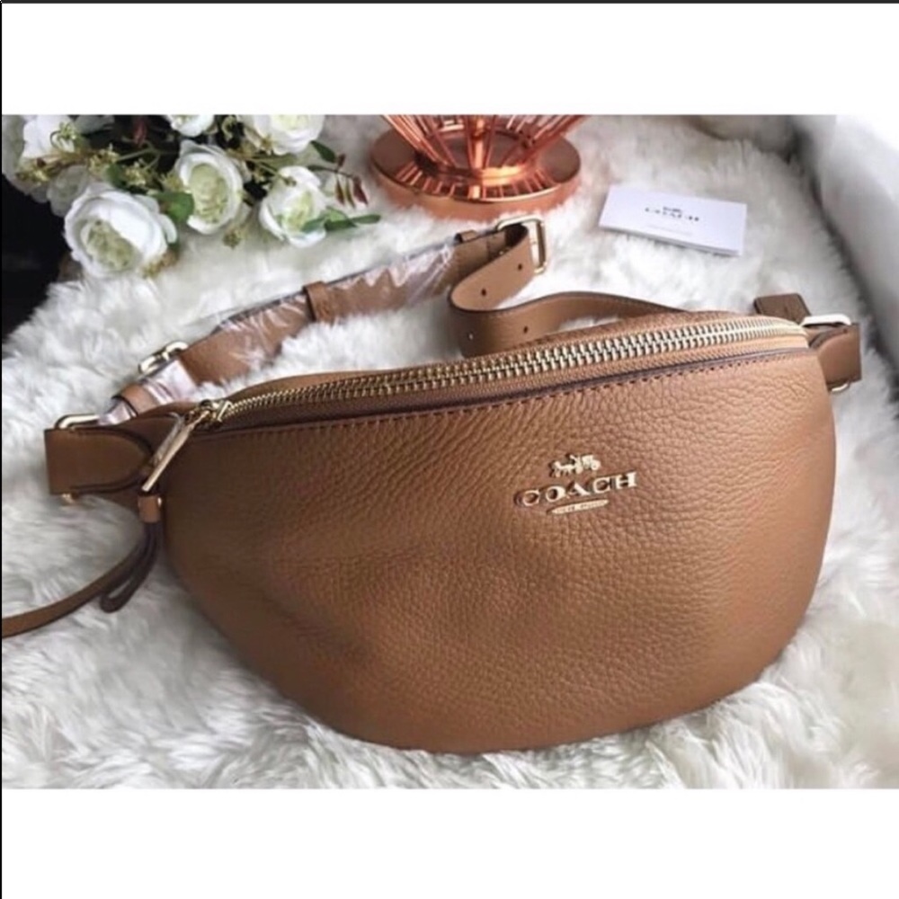 🥰HP🥰 COACH Belt Bag / Fanny Pack Light Saddle - Picture 4 of 10